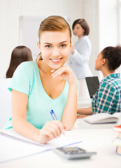 Image showing student girl at school