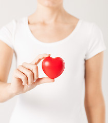 Image showing woman hands with heart