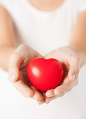 Image showing woman hands with heart