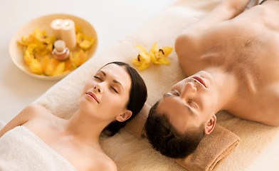 Image showing couple in spa