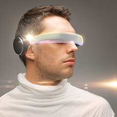 Image showing man with futuristic glasses