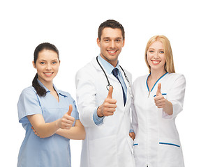 Image showing professional young team or group of doctors