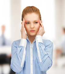 Image showing stressed woman