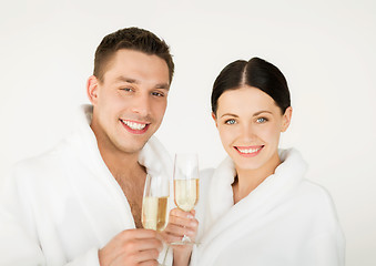 Image showing couple in spa