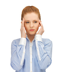 Image showing stressed woman