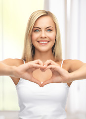 Image showing woman showing heart shape