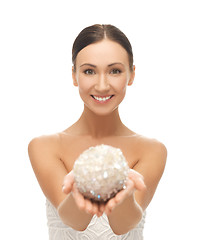 Image showing woman with sparkling ball