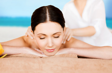 Image showing woman in spa