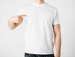 Image showing man in blank t-shirt