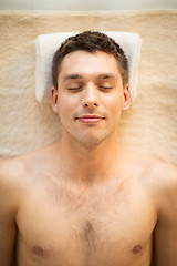 Image showing man in spa