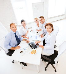 Image showing business team having meeting in office