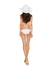 Image showing model posing in white bikini