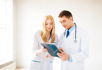 Image showing two young attractive doctors