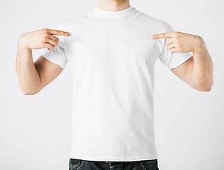 Image showing man in blank t-shirt