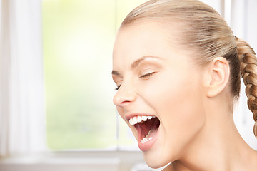 Image showing screaming woman