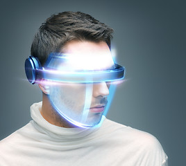 Image showing man with digital glasses