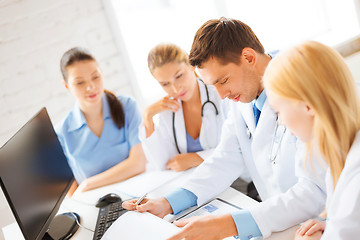 Image showing team or group of doctors working