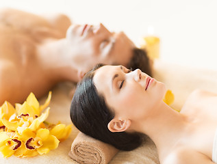 Image showing couple in spa