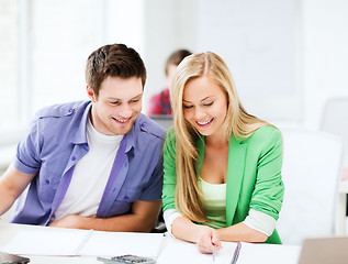 Image showing students doing mathematics at school