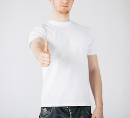 Image showing man showing thumbs up