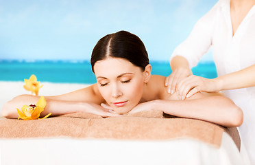 Image showing woman in spa