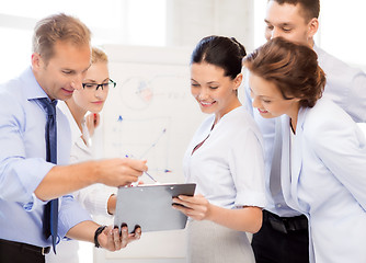 Image showing business team discussing something in office