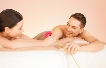 Image showing couple in spa