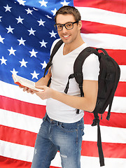 Image showing travelling student