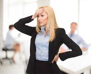 Image showing stressed woman