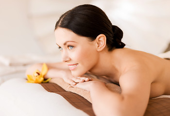 Image showing woman in spa