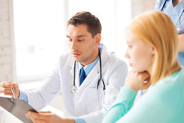 Image showing male doctor with patient