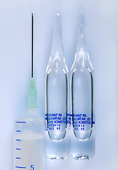 Image showing ampule syringe medicine