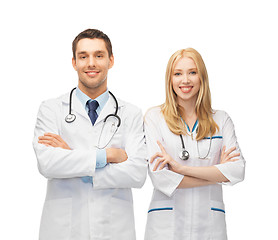 Image showing two young attractive doctors