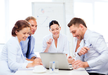 Image showing business team having meeting in office