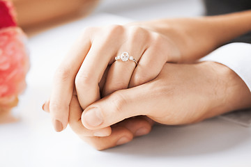 Image showing man and woman with wedding ring