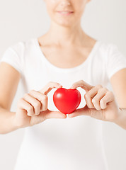 Image showing woman hands with heart