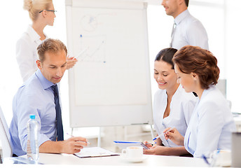 Image showing business team discussing something in office