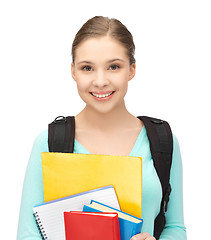 Image showing student with books and schoolbag