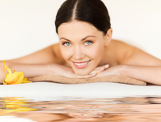 Image showing woman in spa