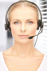 Image showing friendly female helpline operator