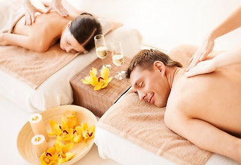 Image showing couple in spa