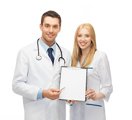 Image showing two young attractive doctors