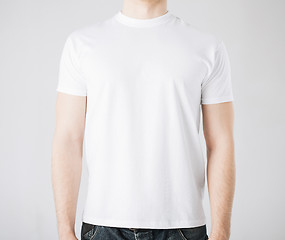 Image showing man in blank t-shirt