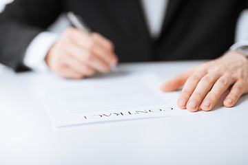 Image showing man with contract