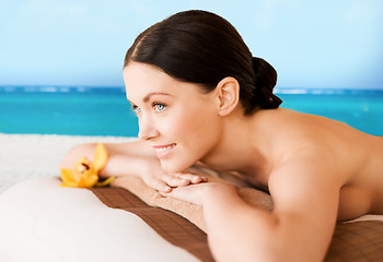 Image showing woman in spa