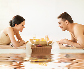 Image showing couple in spa