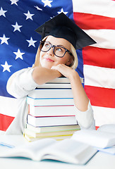 Image showing student in graduation cap