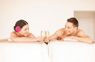 Image showing couple in spa