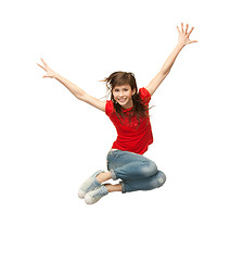 Image showing girl jumping