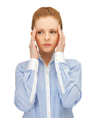 Image showing stressed woman